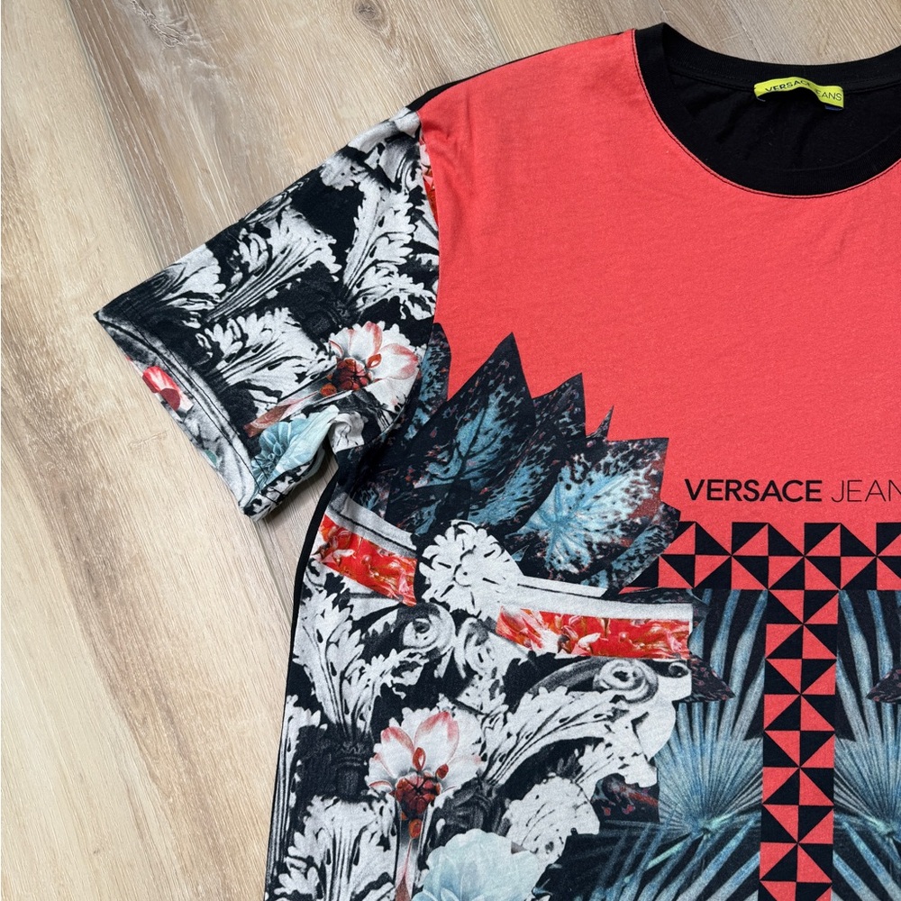Versace Jeans Graphic Tunic Top |  Multicolor Baroque Print - Size XS - Picture 6 of 8